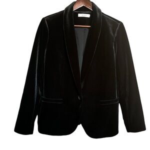 Rickis Velveteen Lined Blazer Black, Large, Single Button *NWOT*